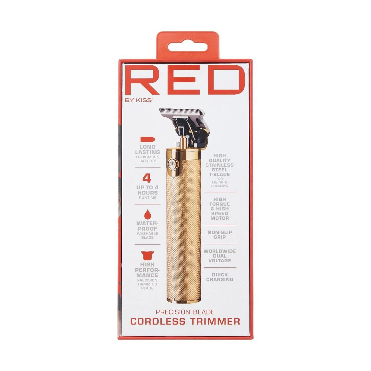 RED BY KISS Precision Blade Cordless Trimmer Gold