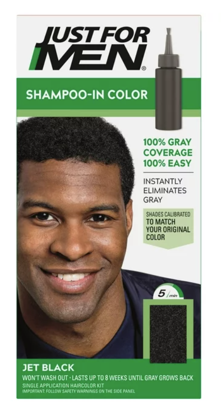 JUST FOR MEN H-60 JET BLACK COLOR SHAMPOO
