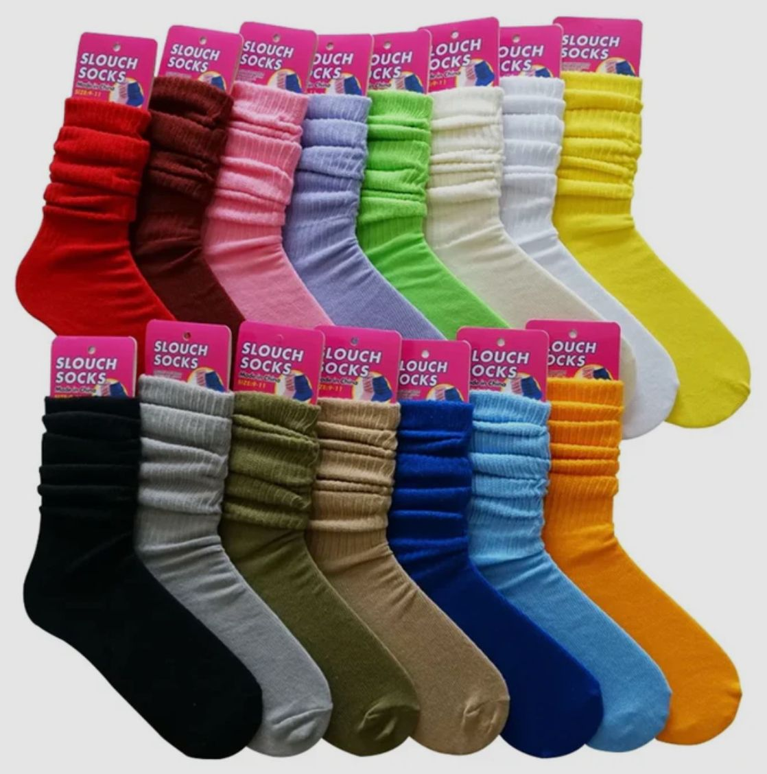Slouch Socks 7 Pairs (Assorted)