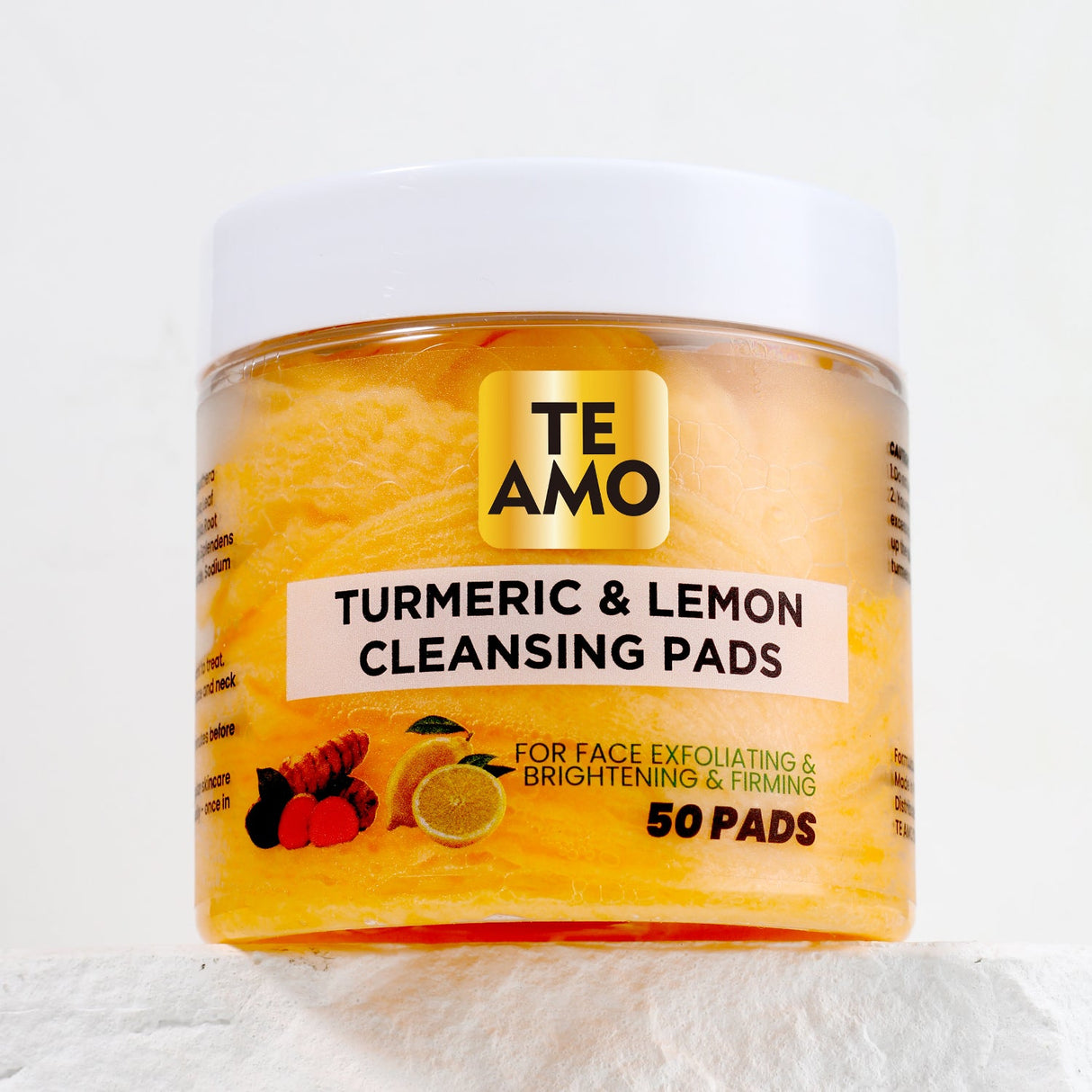 TE AMO TURMERIC & LEMON CLEANING PADS 50PADS