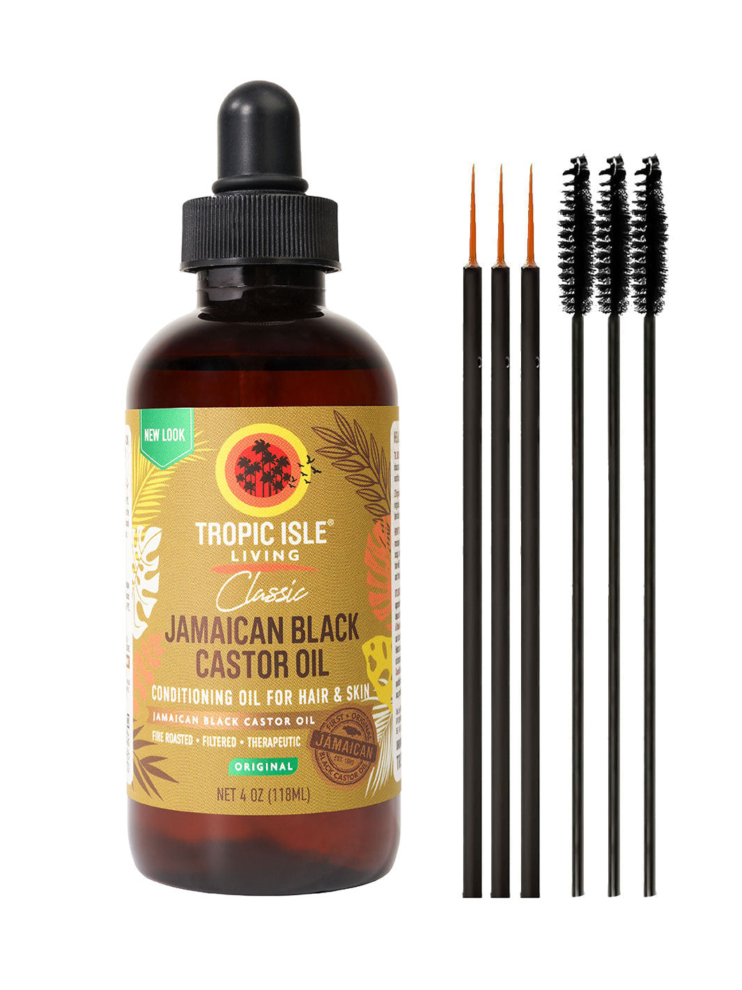 Tropic Isle Original Blend Castor Oil nourishing natural oil 4 oz for healthy hair and skin-1