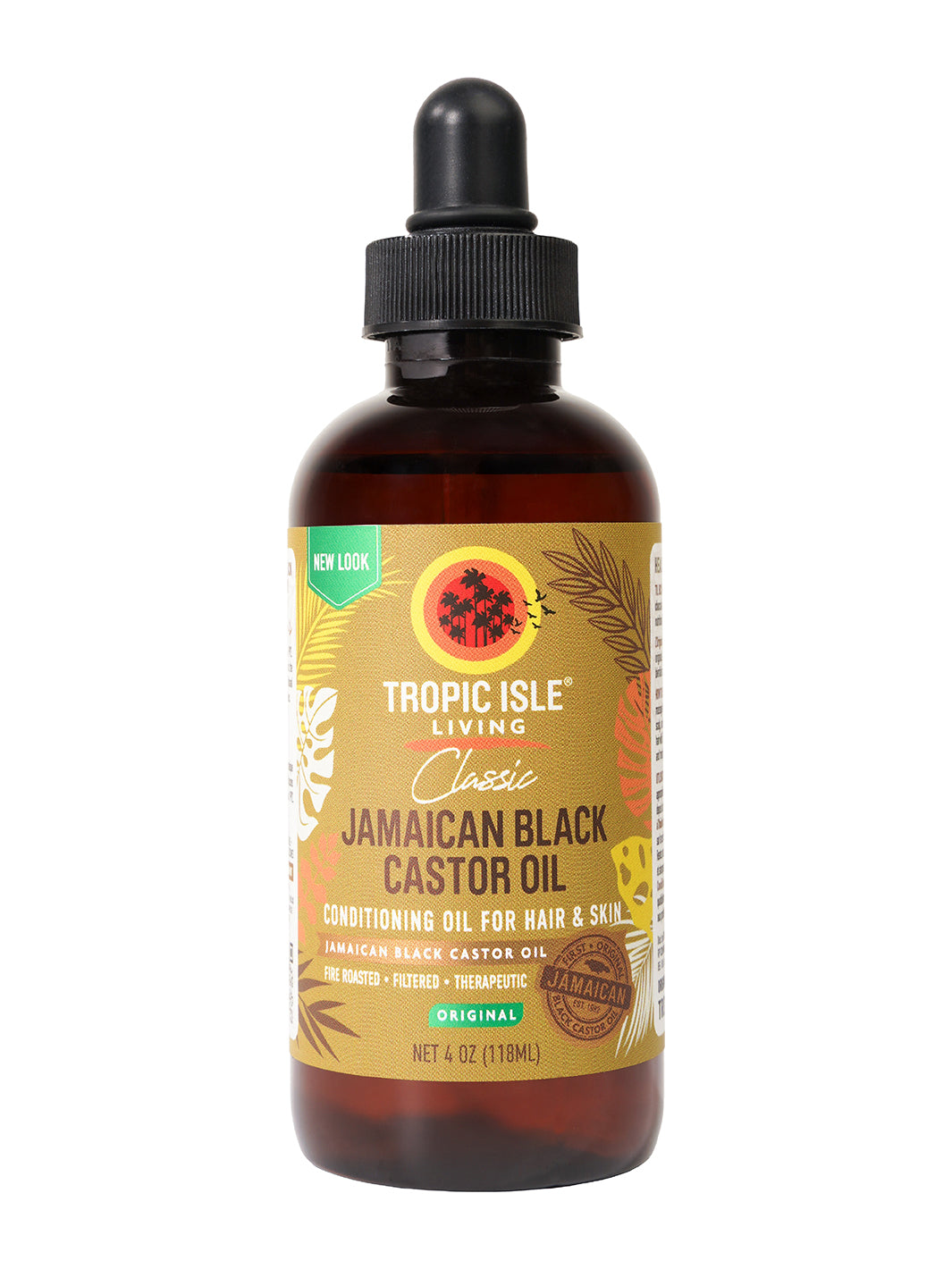 Tropic Isle Original Blend Castor Oil nourishing natural oil 4 oz for healthy hair and skin-3