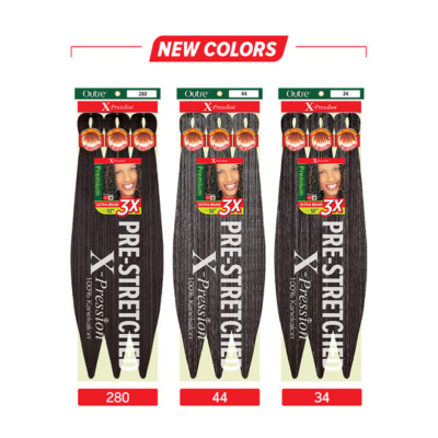 Outre X-Pression 3X Pre-Stretched Braid - Kanekalon Fiber