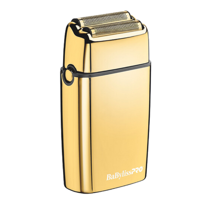 Babyliss Pro Foil Fx02 Cordless Gold Metal Double Foil Shaver