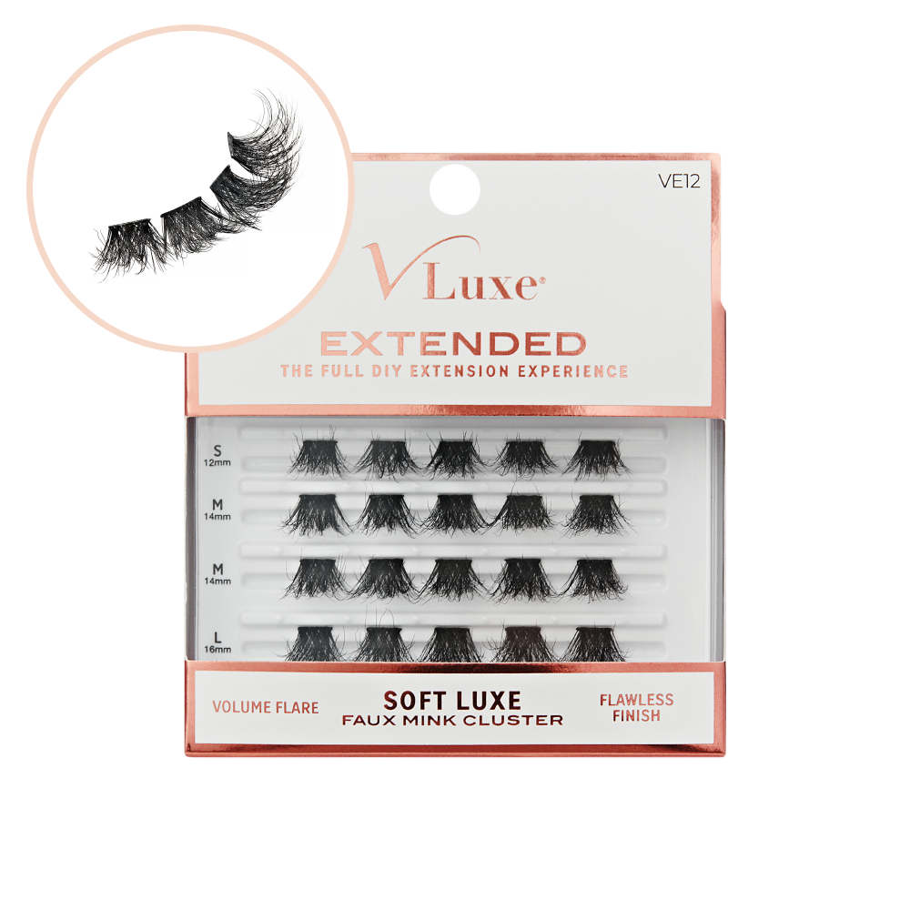 VLuxe By IEnvy Soft Luxe Faux Mink Lash Clusters Seamless DIY Extensions