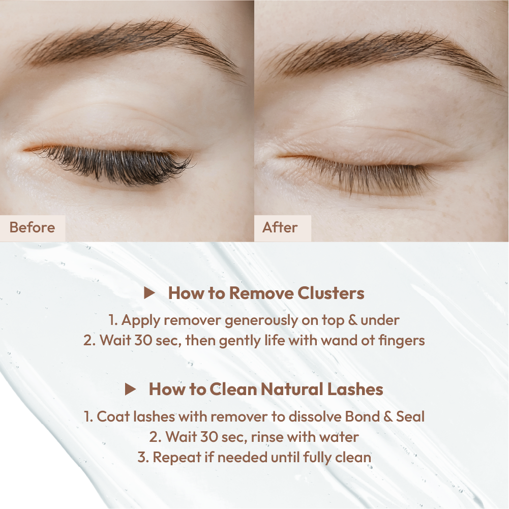 VLuxe By IEnvy Lush Jelly Lash Remover No-Drip Gel with Built-In Brush Applicator