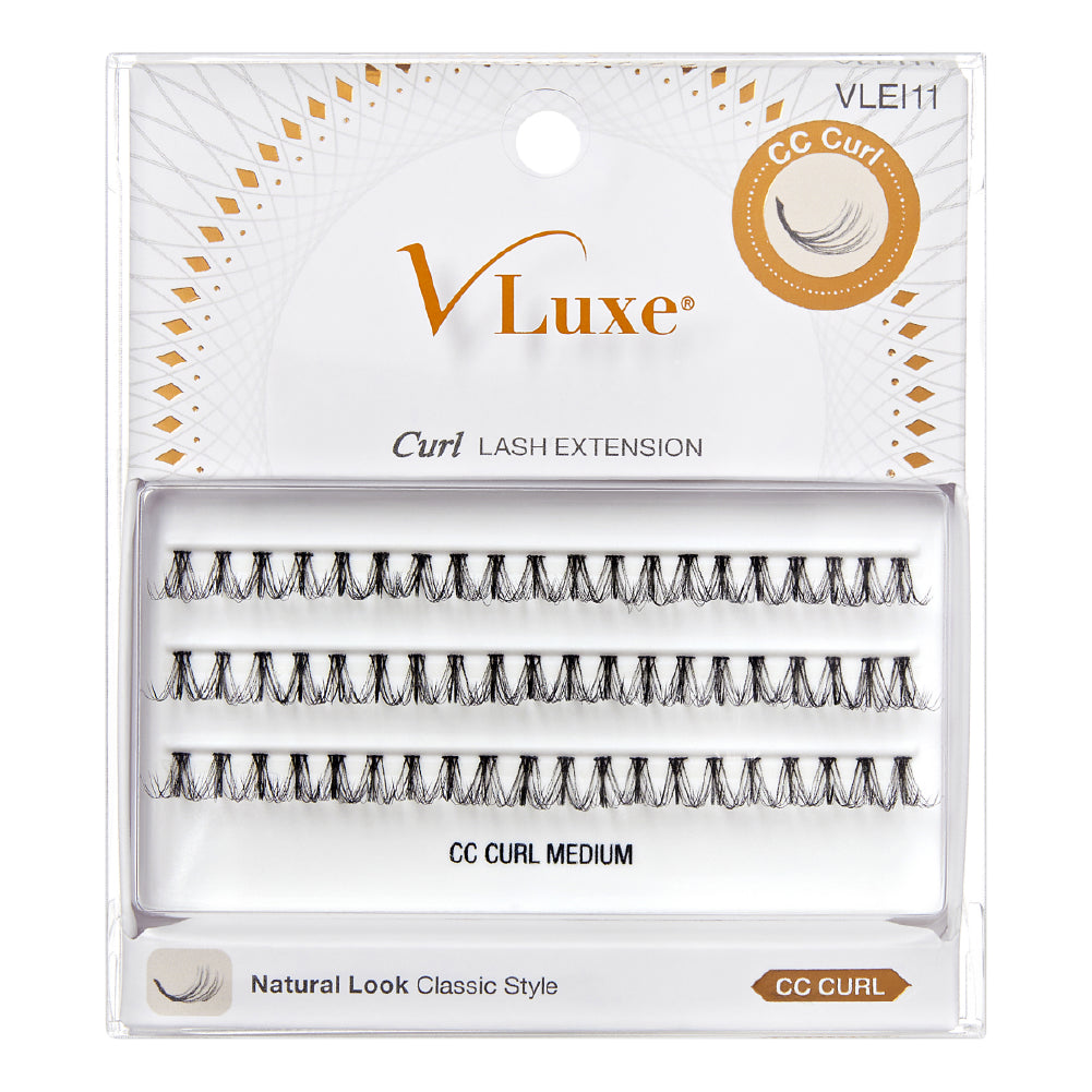 VLuxe By IEnvy Faux Mink Lash Clusters CC & DD Curl, DIY Lash Extensions for Natural Wispy Volume