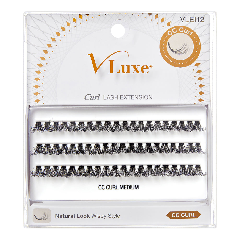 VLuxe By IEnvy Faux Mink Lash Clusters CC & DD Curl, DIY Lash Extensions for Natural Wispy Volume