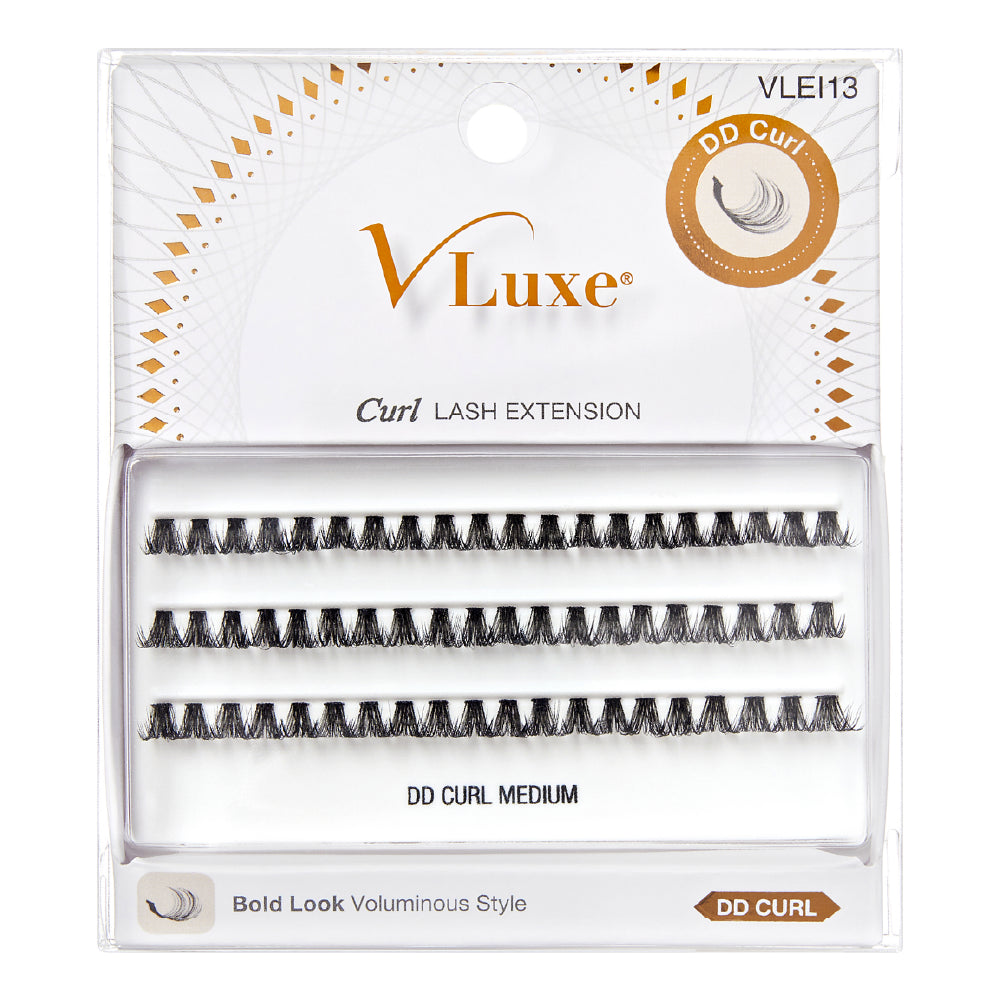 VLuxe By IEnvy Faux Mink Lash Clusters CC & DD Curl, DIY Lash Extensions for Natural Wispy Volume