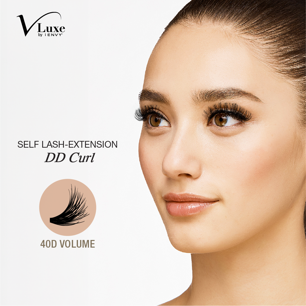 VLuxe By IEnvy Faux Mink Lash Clusters CC & DD Curl, DIY Lash Extensions for Natural Wispy Volume
