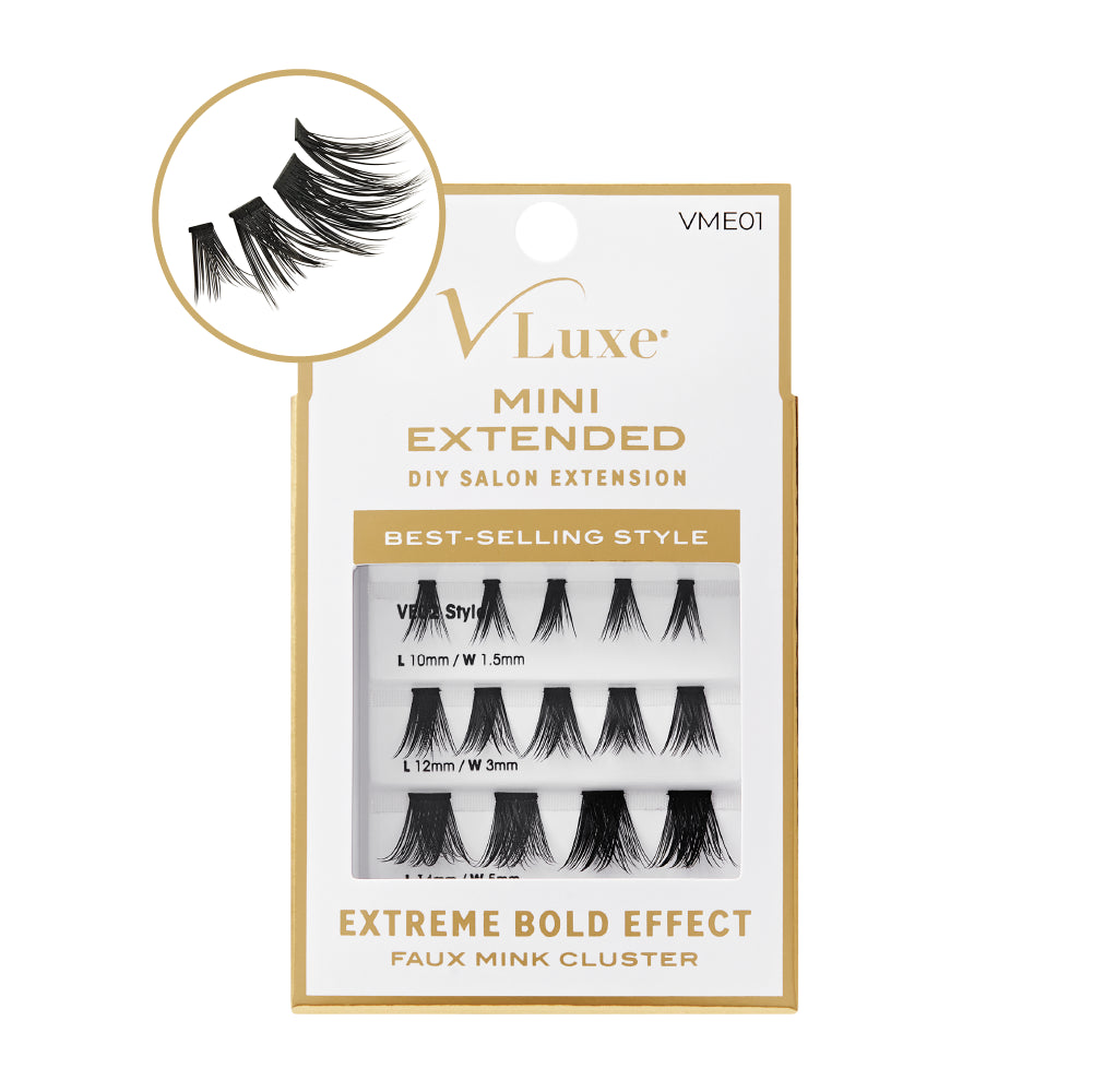 VLuxe By IEnvy Faux Mink Mini Lash Cluster Refill Extended Length for Mini Lash Palette