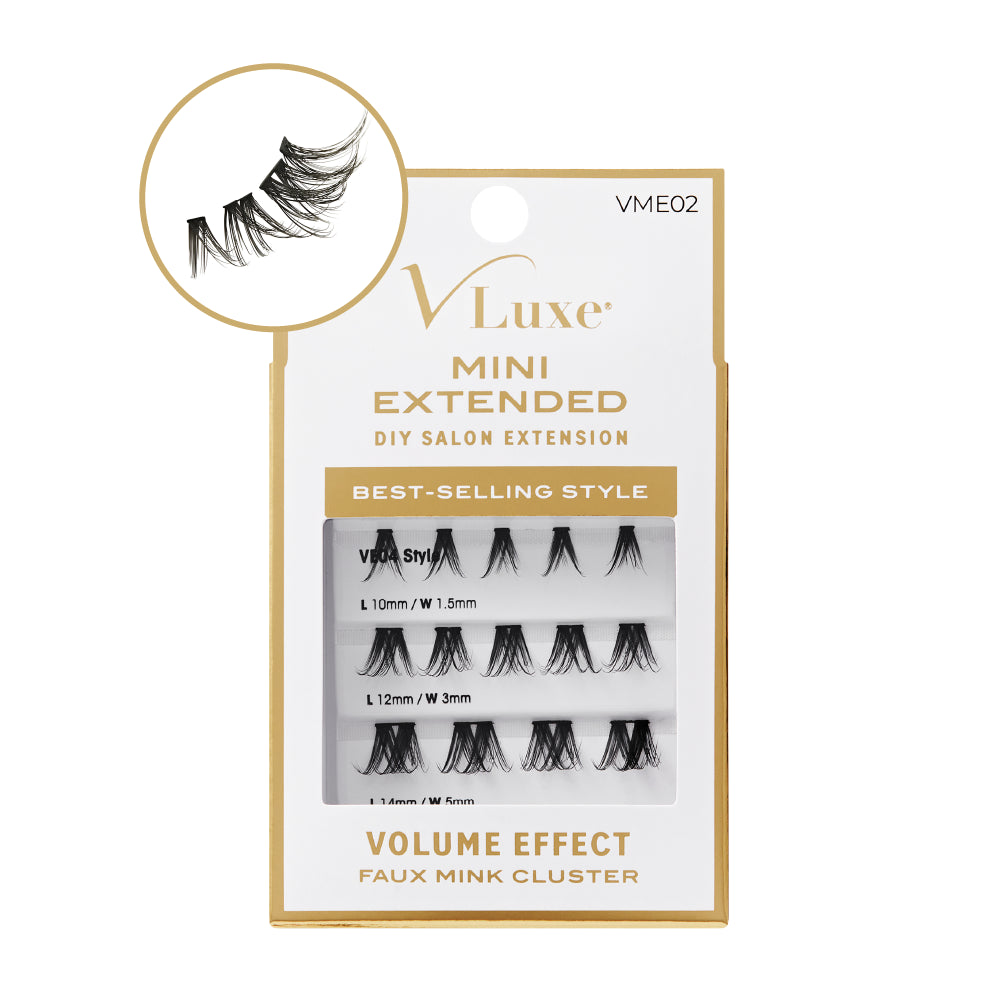 VLuxe By IEnvy Faux Mink Mini Lash Cluster Refill Extended Length for Mini Lash Palette