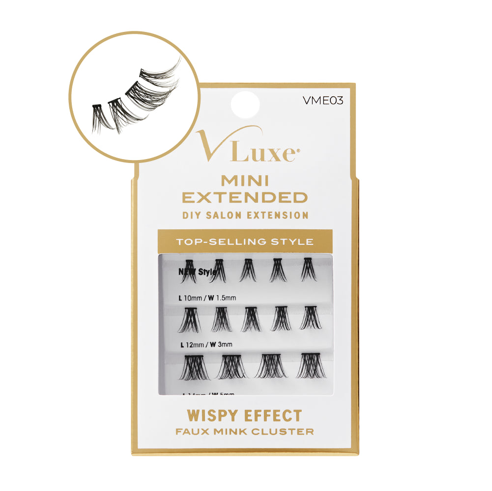 VLuxe By IEnvy Faux Mink Mini Lash Cluster Refill Extended Length for Mini Lash Palette