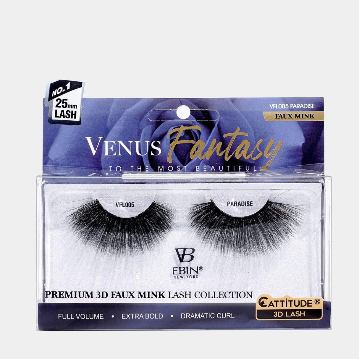 Ebin Venus Fantasy 25mm Faux Mink 3D Lashes