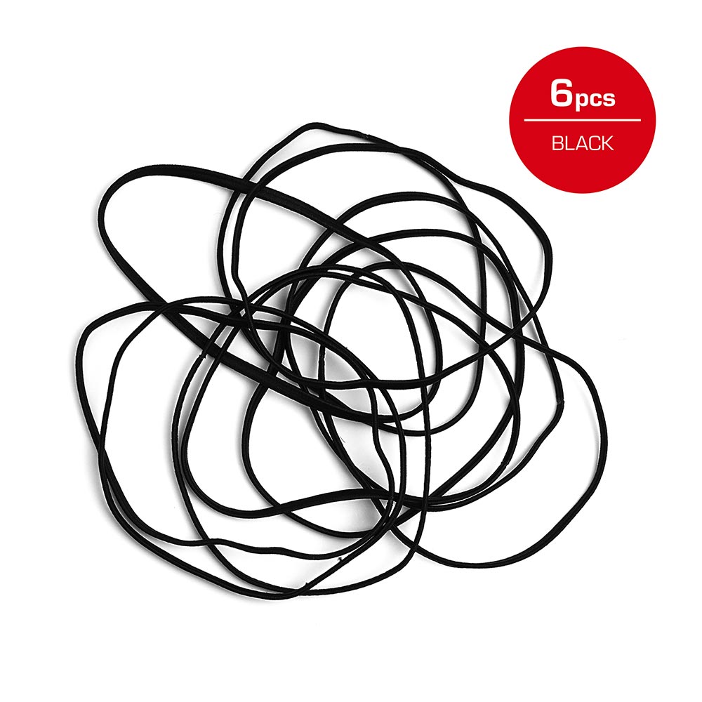 RED BY KISS Black 10mm Headband 6 Pack