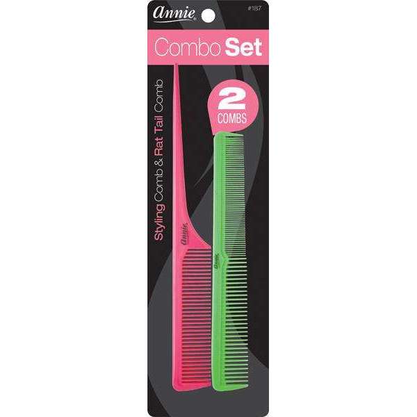 Annie Comb Set Styling Comb and Rat Tail Comb (00187)