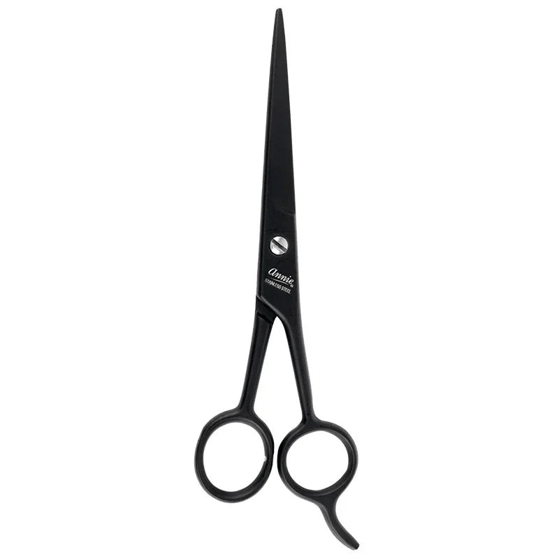 Annie Hair Cutting Shear Ice Tempered Black 6.5" (5232)