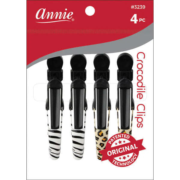 Annie Professional Crocodile Hair Clips (03239)