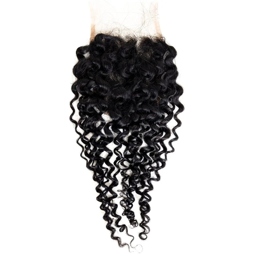 B&B Express Virgin Hair Natural 4x4 Deep Wave Closure
