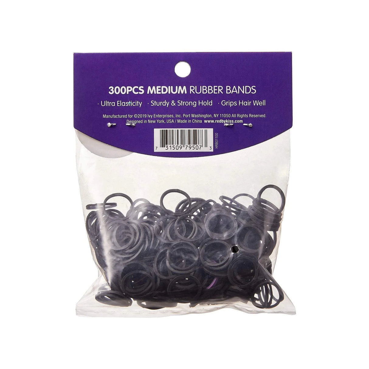 RED BY KISS Rubber Band Medium 300 Pack