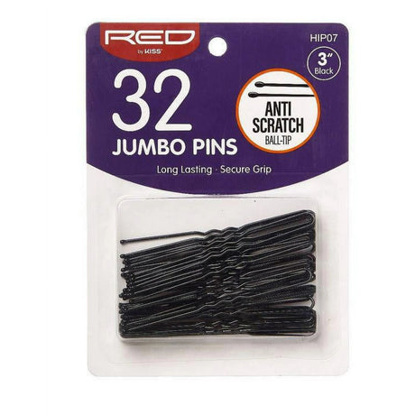 RED BY KISS Black Hair Pins Assorted Length 200 Count