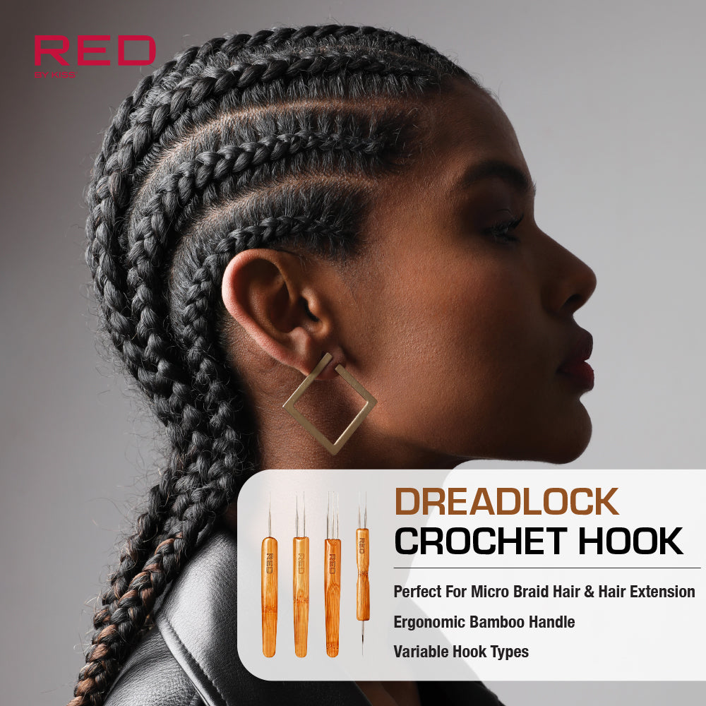 Red By Kiss 3-Hooks Dreadlock Crochet Needle 0.75mm (WT43)