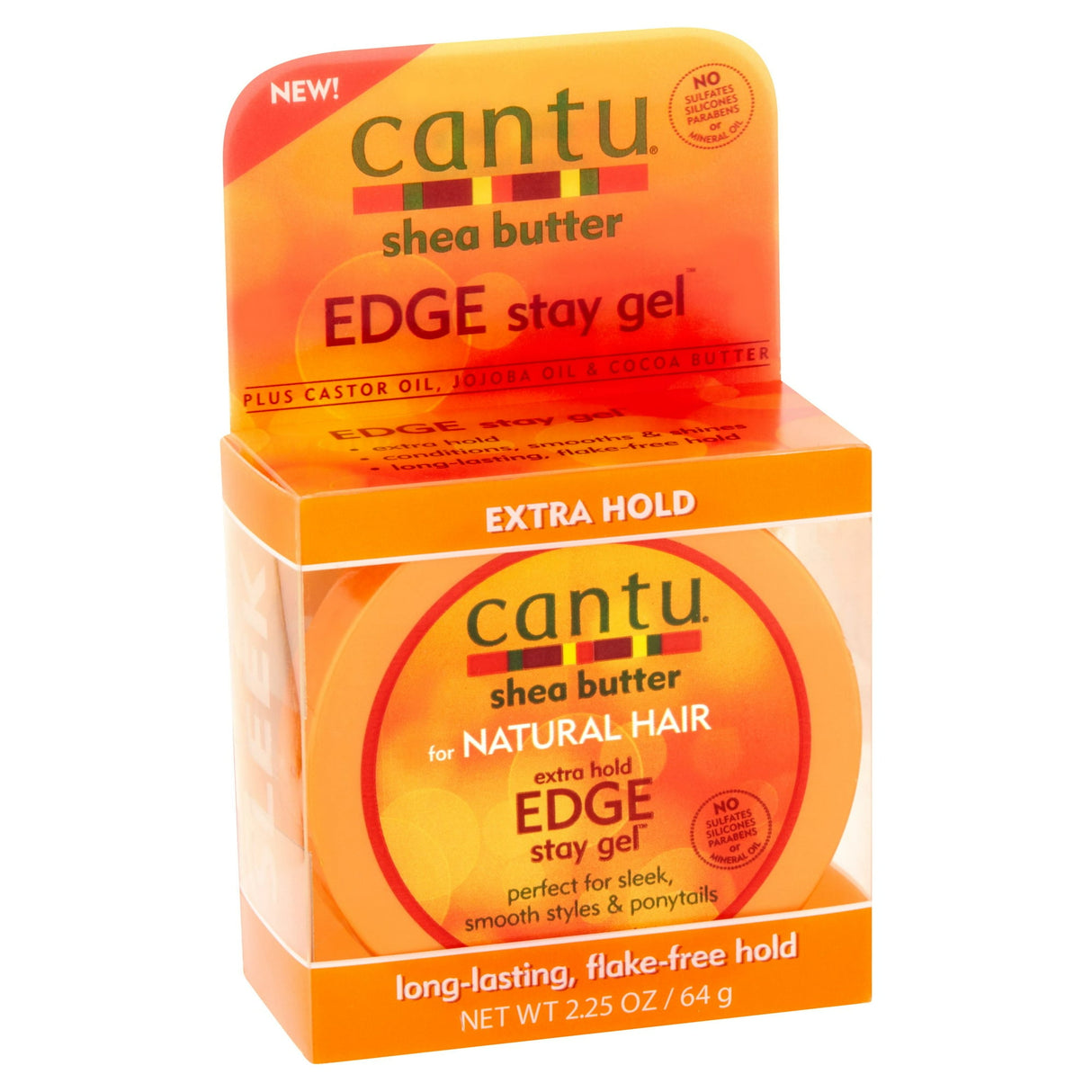Cantu Shea Butter Extra Hold Hair Edge Stay Gel 2.25Oz