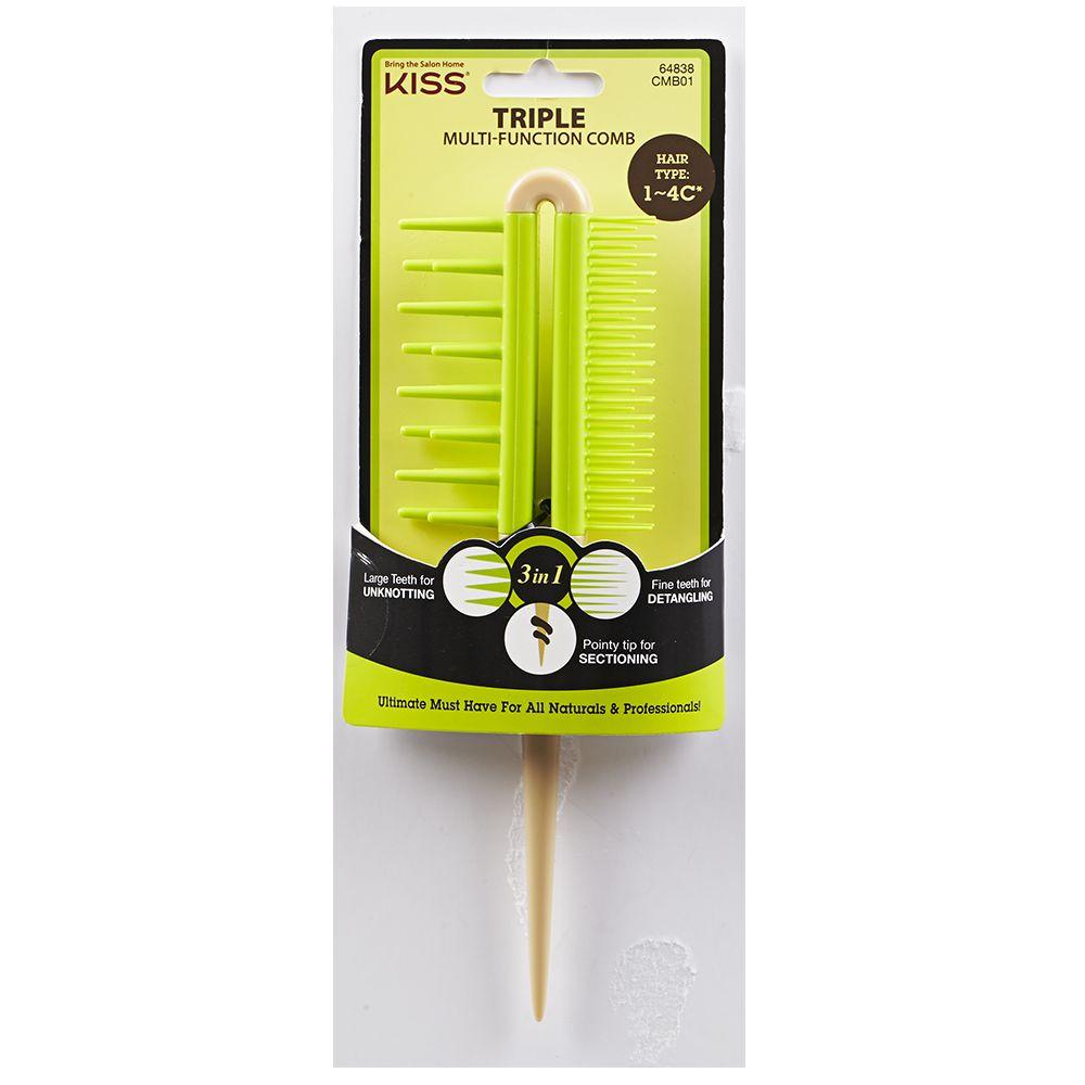 KISS RED Professional Triple Multi-Function Comb