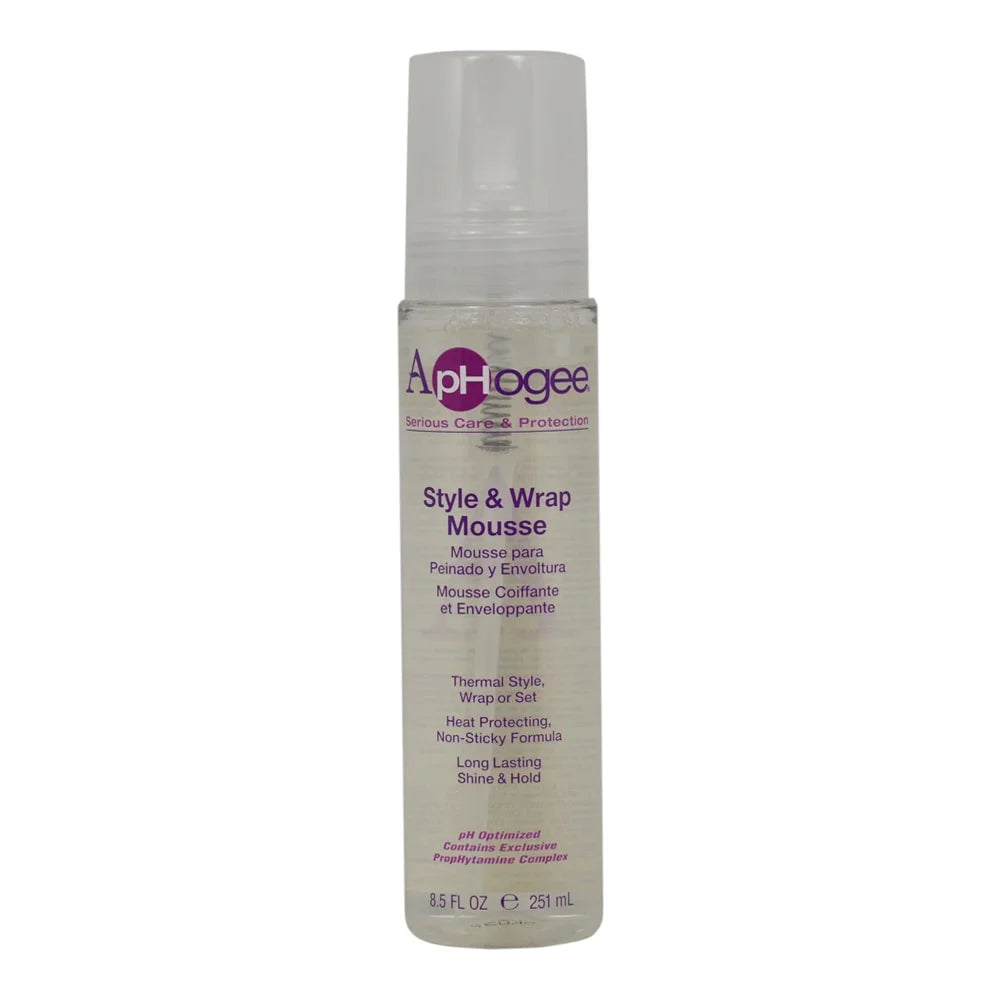 Aphogee Style & Wrap Mousse 8.5 oz