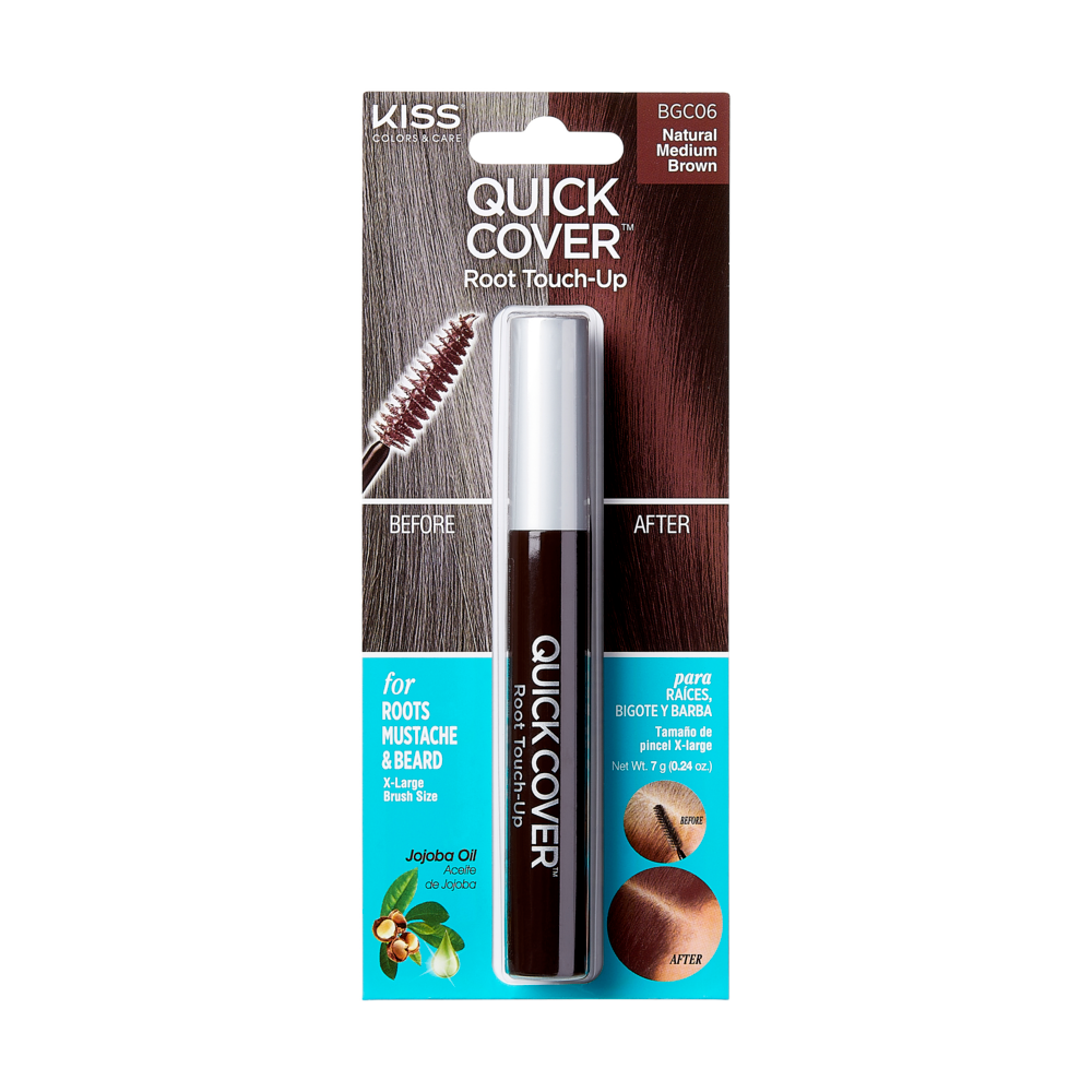 KISS Black Quick Cover Gray Hair Touch Up Brush