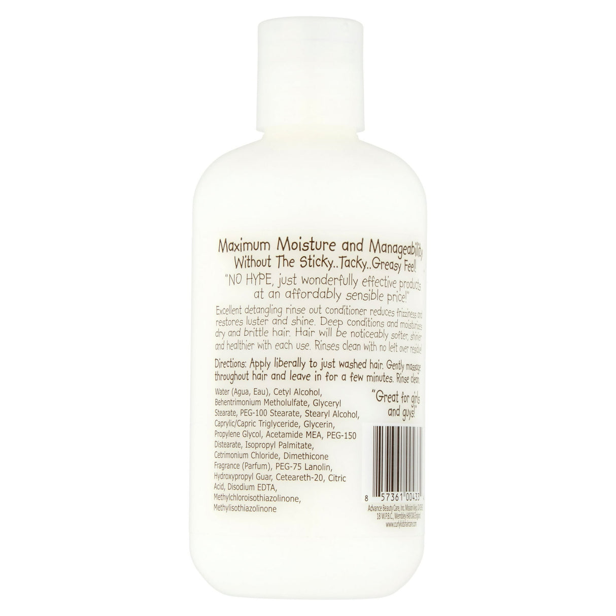 CurlyKids Super Detangle Conditioner - 8Oz