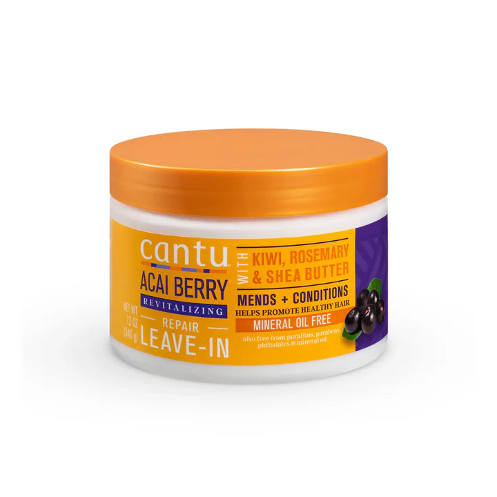 Cantu Acai Berry Revitalizing Leave-In Conditioner – 12 oz