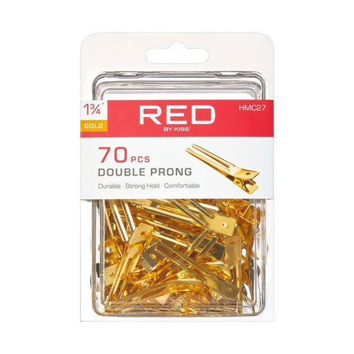 RED BY KISS Double Prong Hair Clips Set 70 Pack