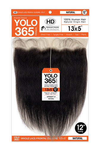YOLO 365 13x5 HD Lace Virgin Hair Closure Straight - 3 Pack