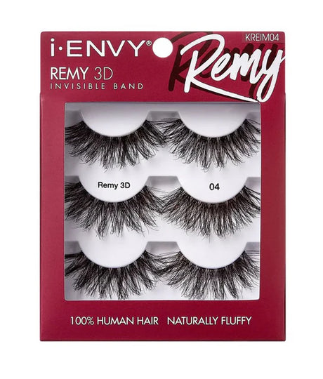 I-ENVY BY KISS REMY 3D INVISIBLE BAND LASHES 3 PACK