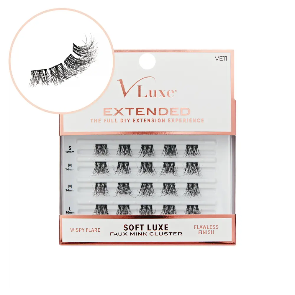 VLuxe By IEnvy Soft Luxe Faux Mink Lash Clusters Seamless DIY Extensions