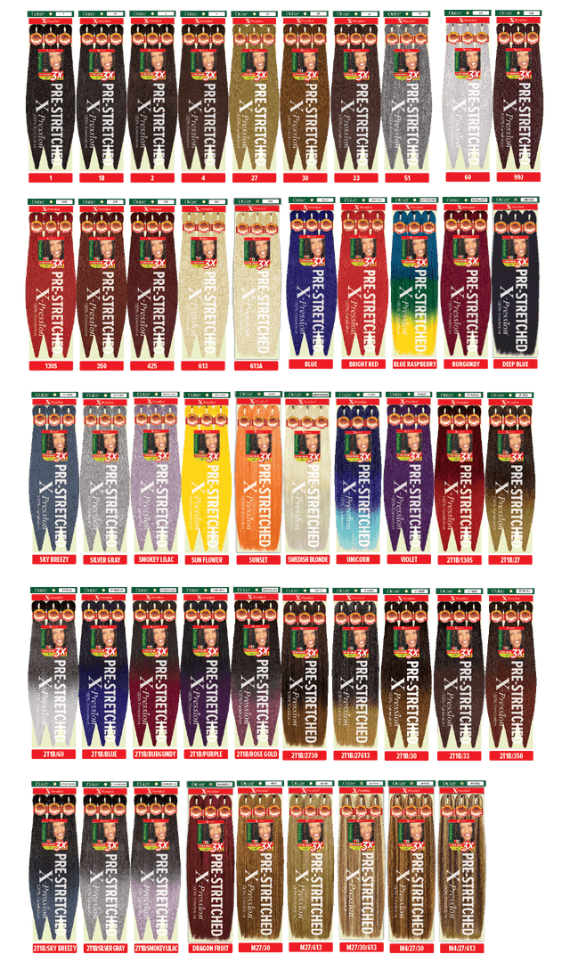 Outre X-Pression 3X Pre-Stretched Braid - Kanekalon Fiber