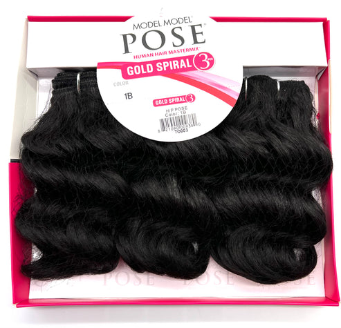 Model Model Pose Gold Spiral 3 Packs