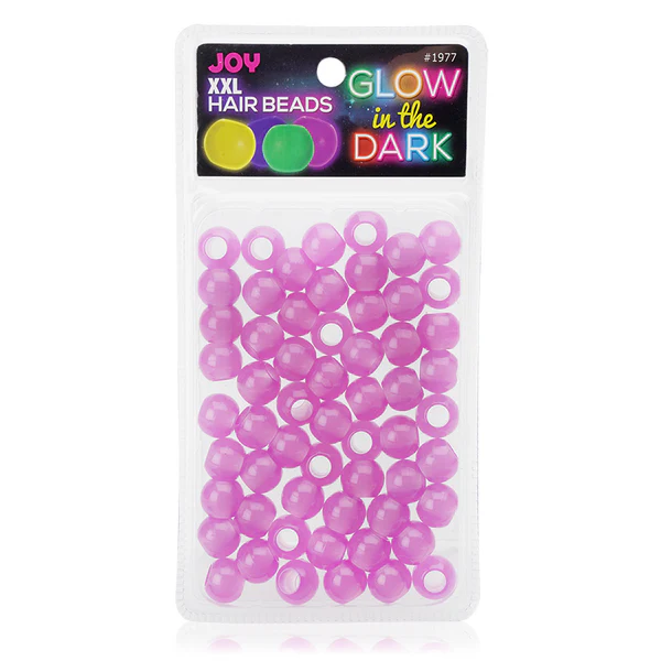Joy Jewelry Pink Round Plastic Hair Beads