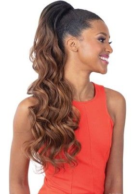 Model Model Loose Deep - Gardenia Drawstring Ponytail