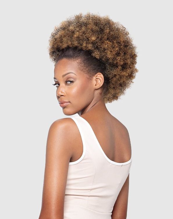 Vanessa Afro Kinky Curly Drawstring Ponytail 14"