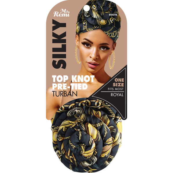 Ms. Remi Silky Top Knot Pretied Turban