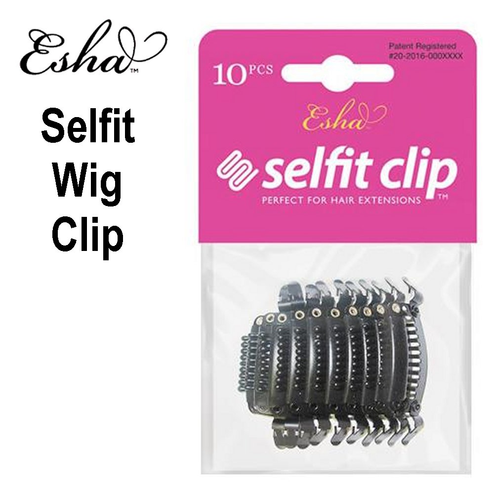 KISS ESHA NATURAL BLACK SELFIT CLIP 10PCS FOR EXTENSIONS