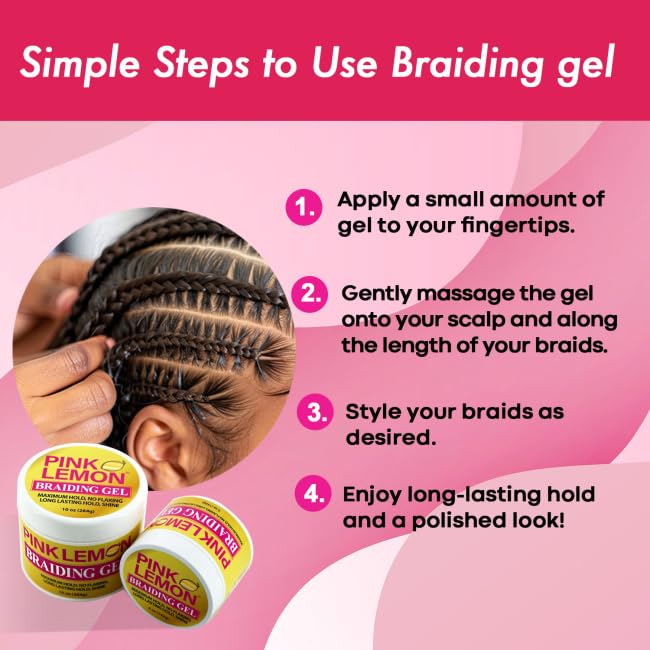 Pink Lemon Braiding Gel