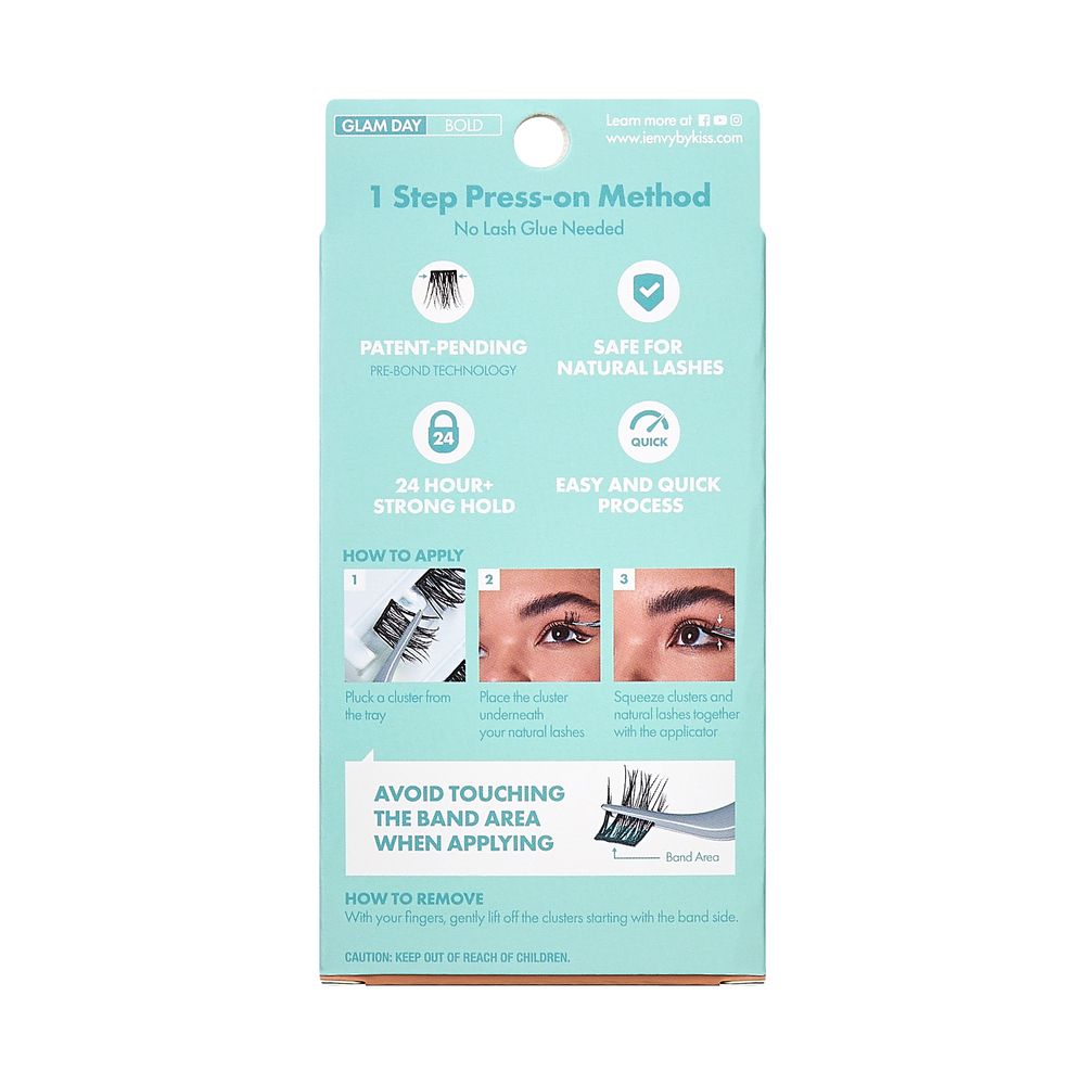 I-Envy Press & Go Press-On Eyelash Clusters Glam Day Collection