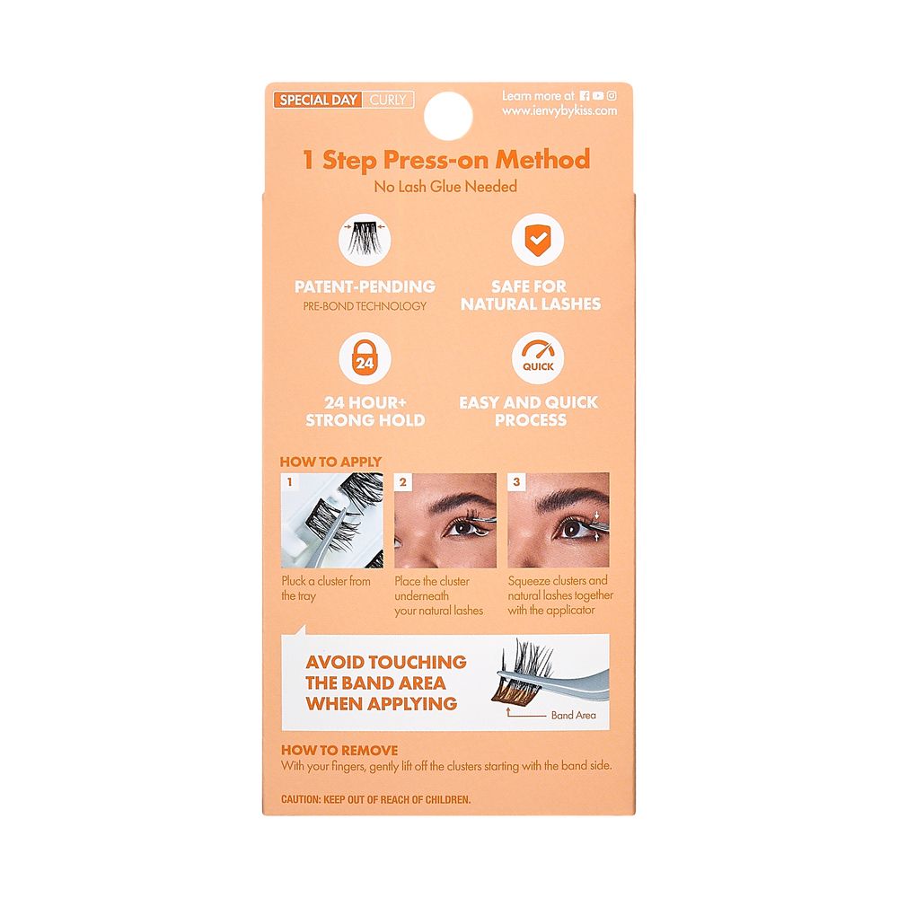 I-Envy Press & Go Press-On Eyelash Clusters Special Day Collection