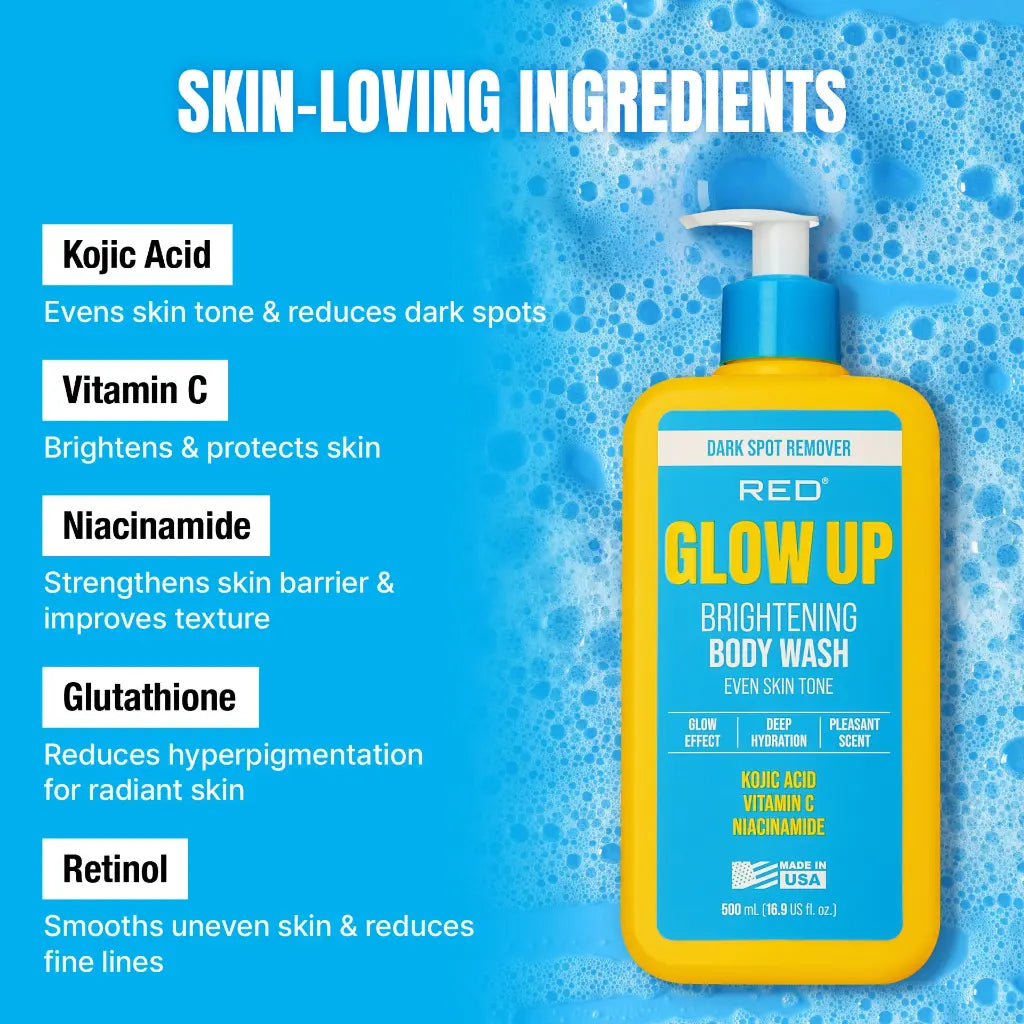 RED GLOW UP BODY WASH 500ML GUP04