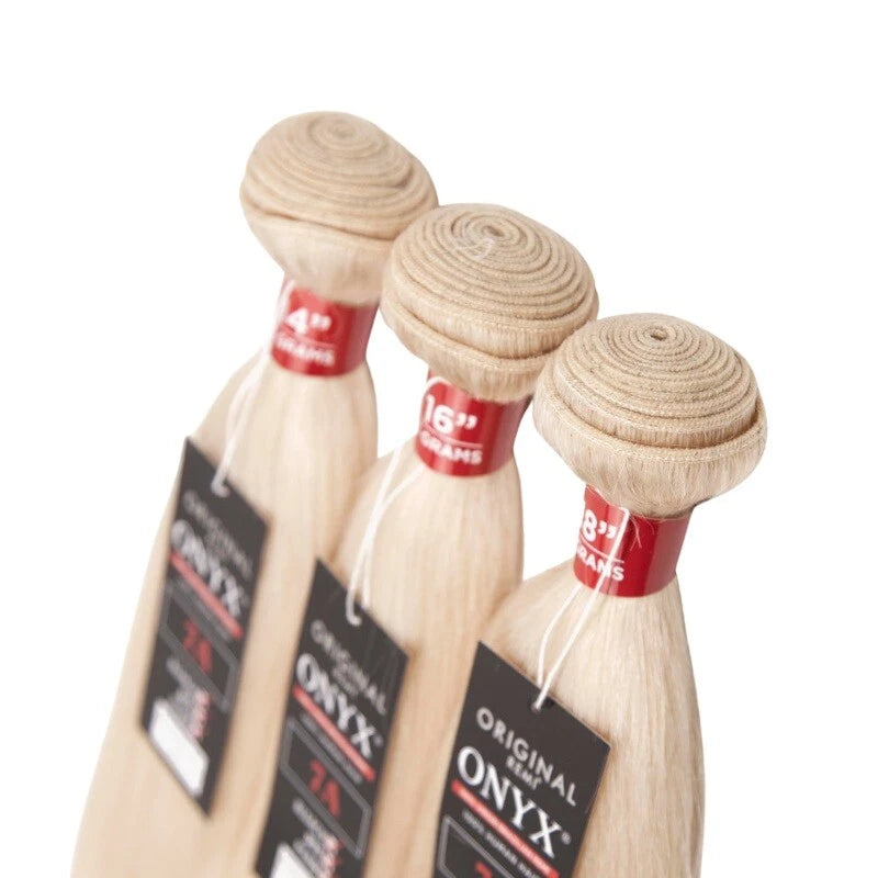 Onyx 7A 100% Brazilian Human Hair Straight 613