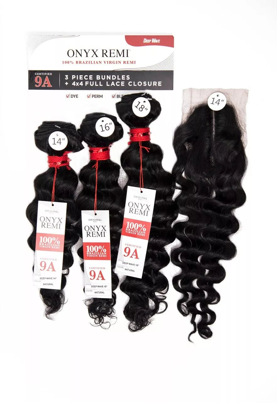 Onyx Remi 9A Brazilian Virgin Hair Bundle Set
