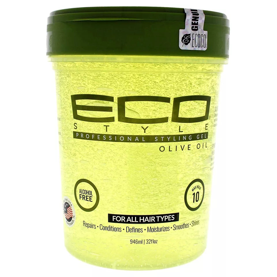Eco Style Olive Oil Pure Gel Olive Oil Adds Healthy Shine